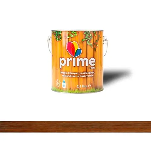 Hemel Prime Su Bazlı Ahşap Vernik - Ceviz Dış-İç Mekan 2,5 L