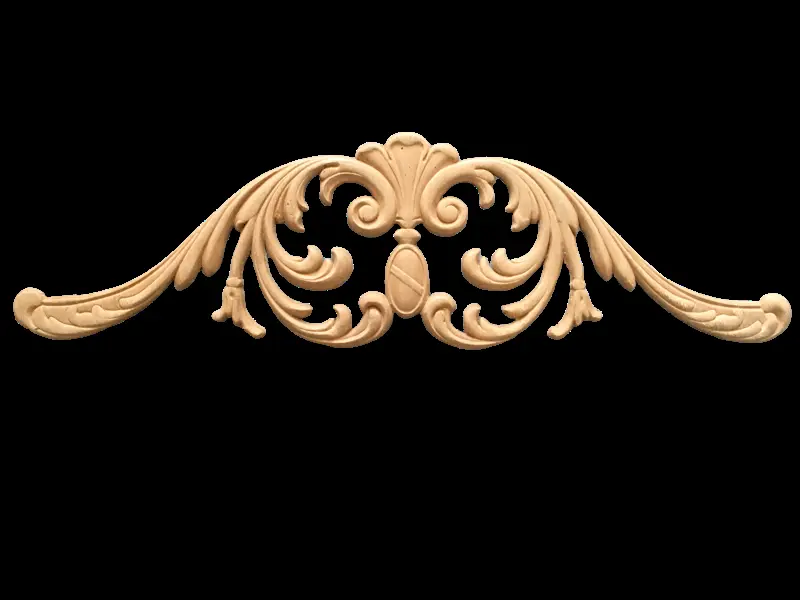 Ahşap Baskılı Aplik U1152 61x18cm